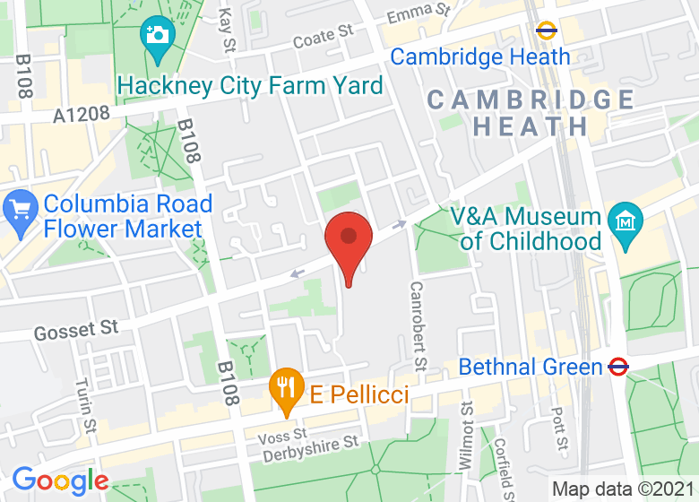 Map showing location of The Garrett Centre