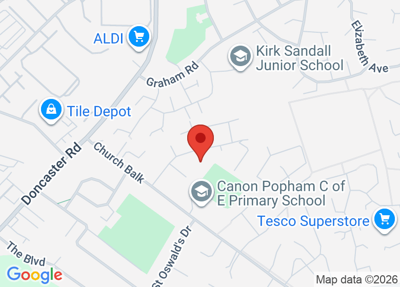 Map showing location of Edenthorpe Community Garden