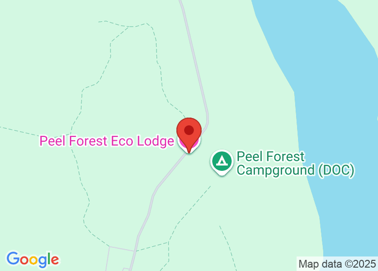 Map showing location of Peel Forest Eco Lodge