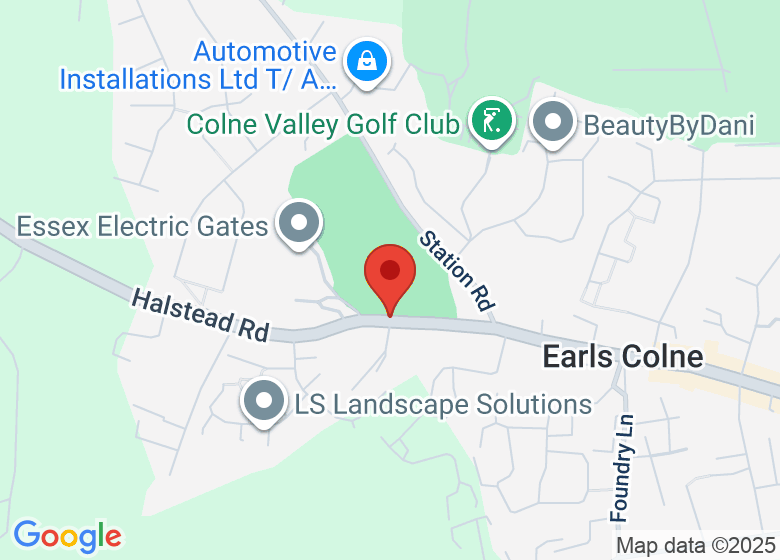 Map showing location of Earls Colne Recreation Club